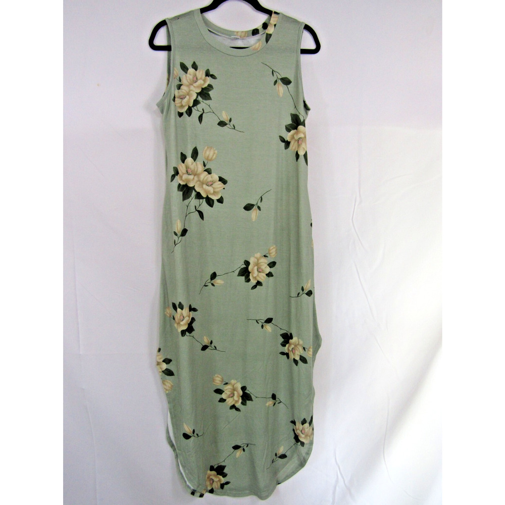 Anrabess Floral Dress sz M Rayon Hawaiian Resort Cruise Travel Tropical Vacation